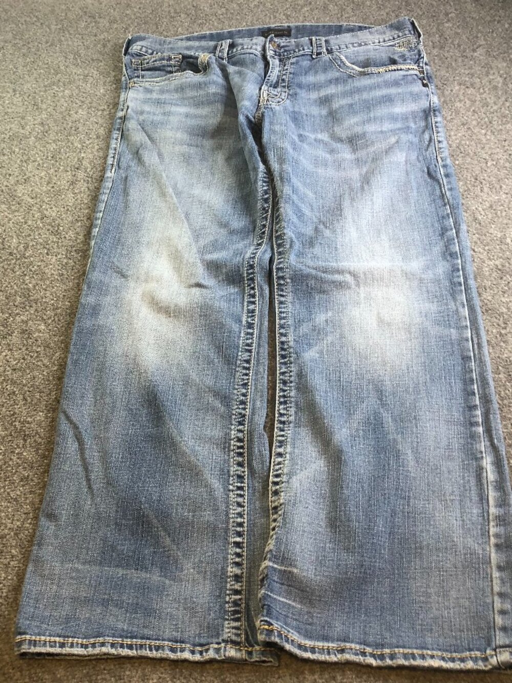 Silver Jeans Light Blue Faded Straight-Leg Jeans